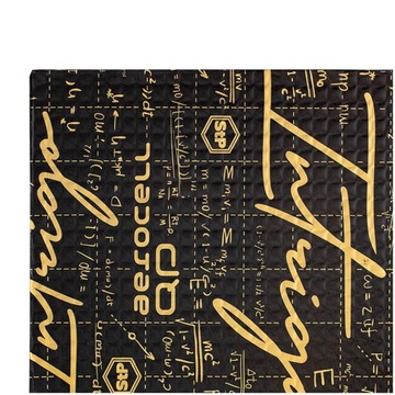 Легкий бутиловый коврик 6мм Aerocell 50х32см листовая шумоизоляция автомобиля