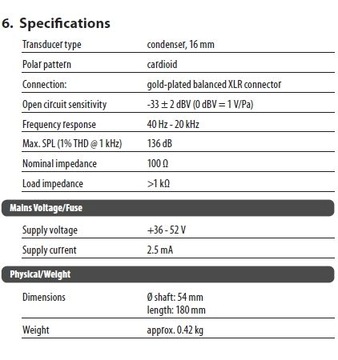 Студийный конденсаторный микрофон C-1 Behringer