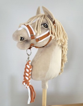 Недоуздок + чумбур HOBBY HORSE великий A3 - рудий 1 Кінь На Палиці аксесуари