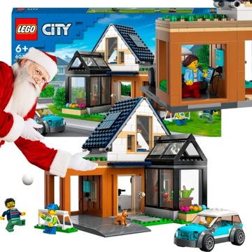 LEGO CITY DOM RODZINNY RODZINA SAMOCHÓD ELEKTRYCZNY PIES PIESEK 462EL DOMEK