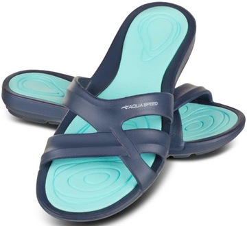 AQUA SPEED SPORTOWE DAMSKIE KLAPKI BASENOWE 40