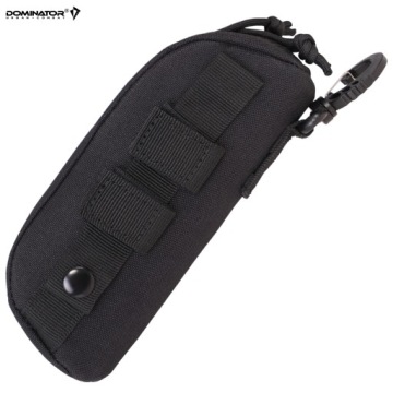 ЖЕСТКИЙ ЧЕХОЛ ДЛЯ ОЧКОВ MOLLE ДОМИНАТОР КАРМАН С КАРАБИНОМ ЧЕРНЫЙ