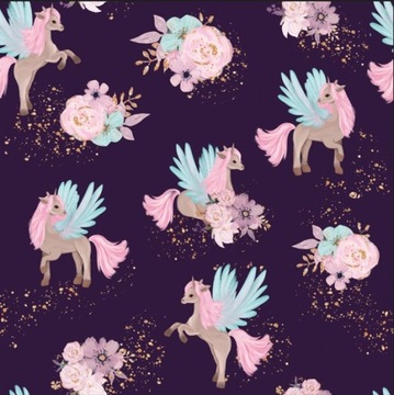 Водонепроницаемое мягкое одеяло Pegasus, Unicorn, Alicorn, единороги, цветы