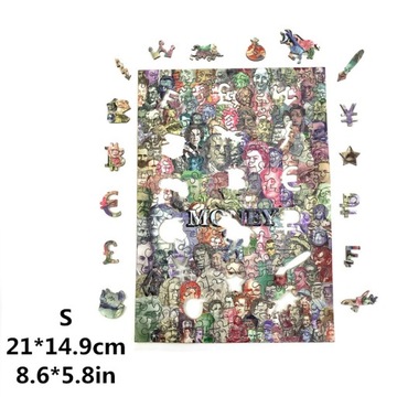 Unikalne pieniądze burza Puzzle Jigsaw edukacyjne