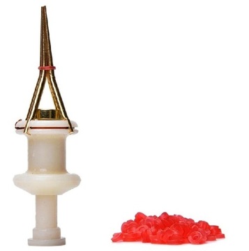 SZCZYPCE ROZWIERACZ PRZYRZĄD ZAKŁADANIA PRZYNĘT OCHOTKI PELETU KULEK+ GUMKI