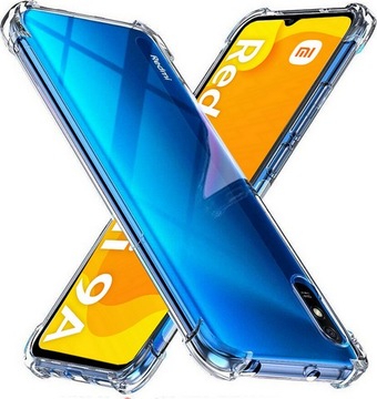 Etui SILIKON NAKŁADKA ANTISHOCK do XIAOMI REDMI 9A 9AT 9i + SZKŁO HARTOWANE