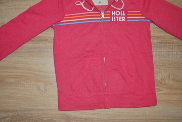 HOLLISTER świetna bluza na suwak LOGO r. M BDB