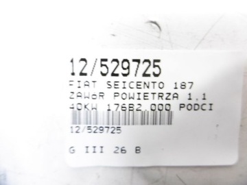SEICENTO VENTIL PODTLAKU 1,1
