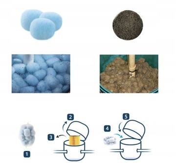 Фильтрующие шарики с ионами серебра, вставной насос, фильтр для бассейна Silverloon, 700 г