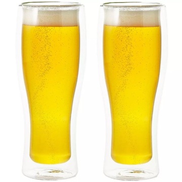 Zestaw 2 szklanki 500ml termiczne podwójne ścianki