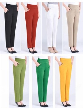 Women Thin Candy Colors Stretch Classic Pants Stra