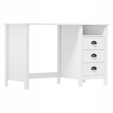 Biurko prostokątny VidaXL 288996 1 x 1 x 1 cm biały
