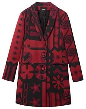 DESIGUAL GIULIA płaszcz czerwony klasyk 38 PH178 1