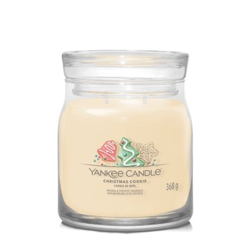 Świeca średnia Yankee Candle sojowa Christmas Cookie WYPRZEDAŻ SEZONOWA