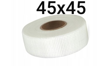 TAŚMA ANTYRYSOWA SIATKA DO PŁYT G-K 45mm X 45m