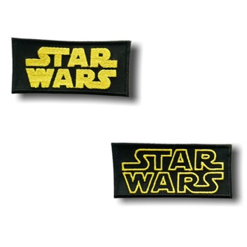 2 szt naprasowanka naszywka termo STARWARS 40x90mm