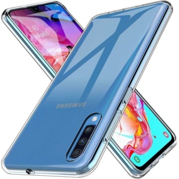 Etui do SAMSUNG A70 Przezroczyste SLIM + SZKŁO