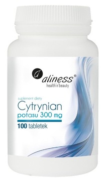 Aliness Cytrynian Potasu 300 mg , 100 Vege tab.