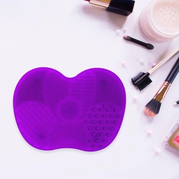 Коврик силиконовый для чистки кистей для макияжа, в двух упаковках, глубокий, 4 шт.