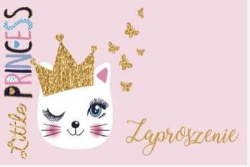 Zaproszenia urodzinowe Kot Kotek 1 szt