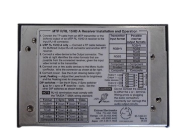 РЕСИВЕР EXTRON MTP R 15HD A