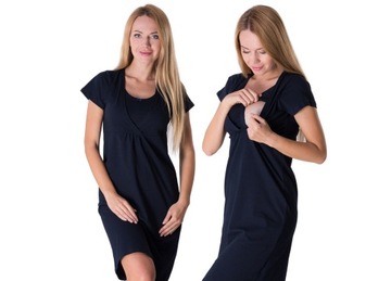 Ночная рубашка для беременных и кормящих XXXL красная