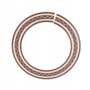 90mm sound hole with guitar rosette