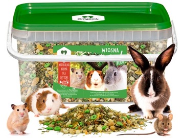 NATURALNY POKARM 4 PORY ROKU DLA KRÓLIKA GRYZONI