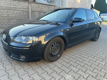 Audi A3 8P 2005 AUDI A3 Sportback 2.0 TDI DSG 170 KM S-LINE NAWIGACJA XENON, zdjęcie 1