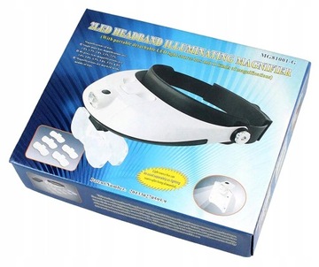 ЛУПА ДЛЯ ЧТЕНИЯ СТЕКЛЯННЫЕ ЮВЕЛИРНЫЕ УКРАШЕНИЯ ЛУПА 6x MG81001-G 2x LED