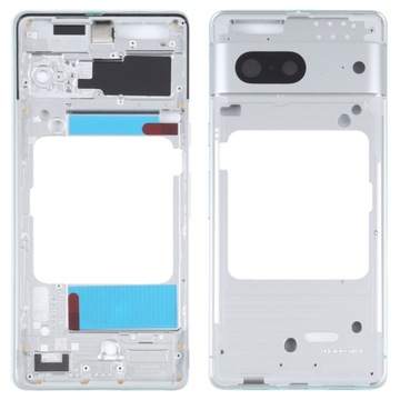For Google Pixel 7 Front Housing LCD Frame Bezel Plate Silver
