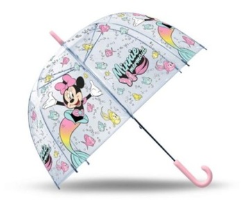 Parasol Parasolka Przeźroczysta MYSZKA MINNIE Dziecięca Duża Manualna
