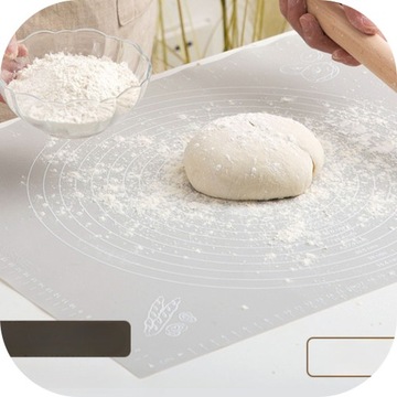 БОЛЬШОЙ СИЛИКОНОВЫЙ КОВРИК ДЛЯ ВЫПЕЧКИ С РАЗМЕРАМИ КУХОННАЯ ПОДКЛАДКА 70x50 XXL