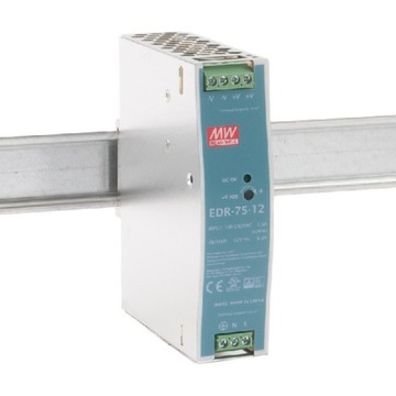 Zasilacz EDR-75-12 75W 12V 6.3A MEANWELL
