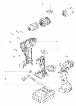 Мотор Metabo для быстрой отвертки BS 18 SB 18V