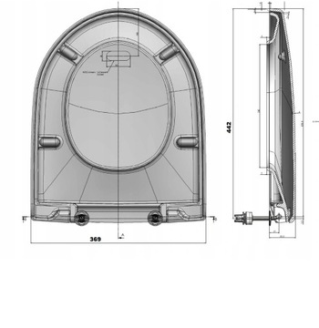 CERSANIT OLIMPIA МЕТАЛЛИЧЕСКАЯ ПЕТЛЯ МЕДЛЕННО ЗАКРЫВАЮЩАЯСЯ