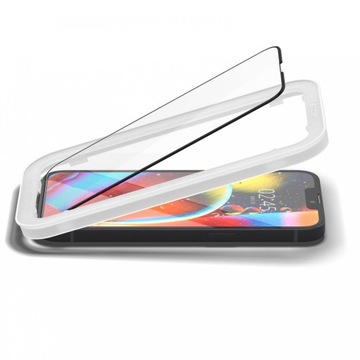 SZKŁO HARTOWANE SPIGEN DO IPHONE 14 / 13 PRO / 13 ALM Glass FC Z RAMKĄ