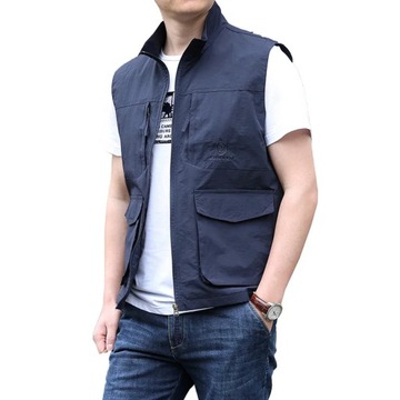 Spring and Autumn Outwear with Multiple Pockets Fi