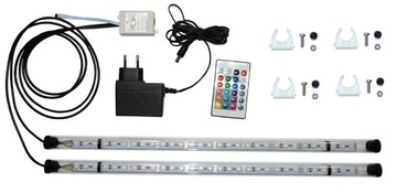 Świetlówka LED RGB 2x90cm akwarium pilot IP67