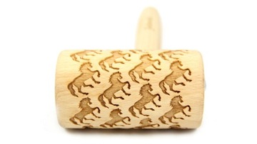 MINI WAŁEK GRAWEROWANY KONIE