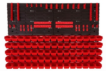 ИНСТРУМЕНТАЛЬНЫЙ НАСТЕННЫЙ ОРГАНАЙЗЕР ДЛЯ ГАРАЖА 78x115 С ЛОТКАМИ +75 ЛОТКОВ