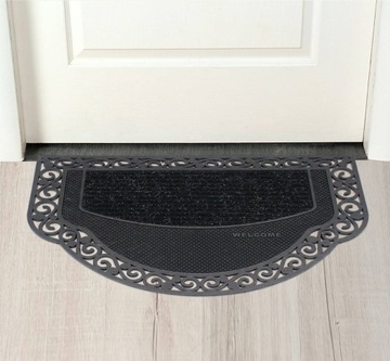 КОВрик ВХОДНОЙ ДВЕРИ, ЧЕРНЫЙ, РЕЗИНОВЫЙ, ПРОЧНЫЙ НАРУЖНЫЙ КОВРИК, 45X70