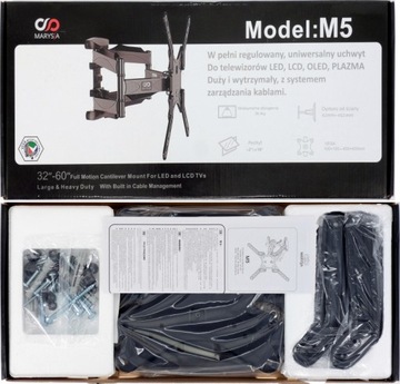 КОМПЛЕКТНАЯ ПОДВЕСКА ДЛЯ ТВ РЕГУЛИРУЕМАЯ ПОДВЕСКА ДЛЯ ТЕЛЕВИЗОРА 32-60 ДЮЙМОВ VESA