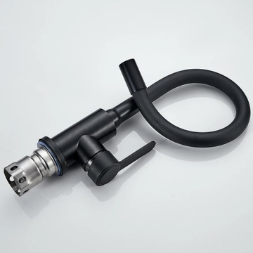 Кухонная батарея гибкая нока черного крана стоит 360 °