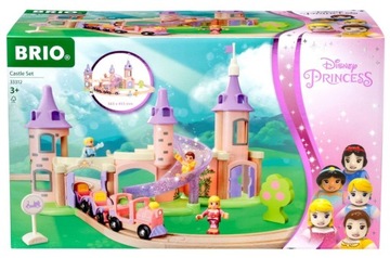 BRIO DISNEY PRINCESS KOLEJKA Z TORAMI ZAMEK KSIĘŻNICZEK FIGURKI + AKCESORIA