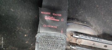 DACIA SANDERO I DESKA KONZOLA PÁSY KOMPLET AIRBAG