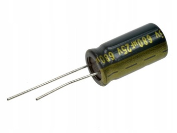 KONDENSATOR elektrolityczny 680uF 25V 20% Jamicon