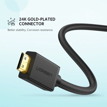 UGREEN Mini HDMI - адаптер HDMI 4K 3D HD 22см