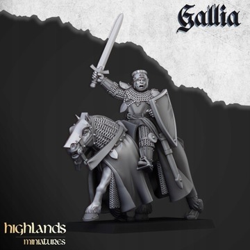 Молодые рыцари Галлии x5 CMD - Highlands Miniatures
