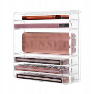 Акриловый ящик для хранения органайзера для макияжа с полками